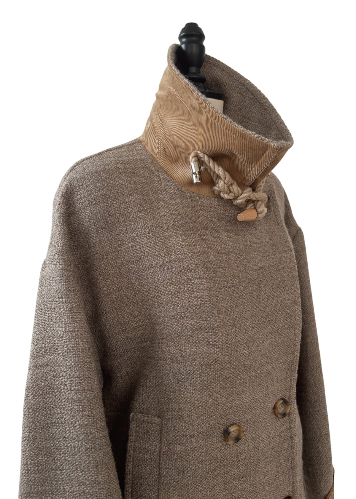 "THOUSAND TWEED DOUBLE COAT"