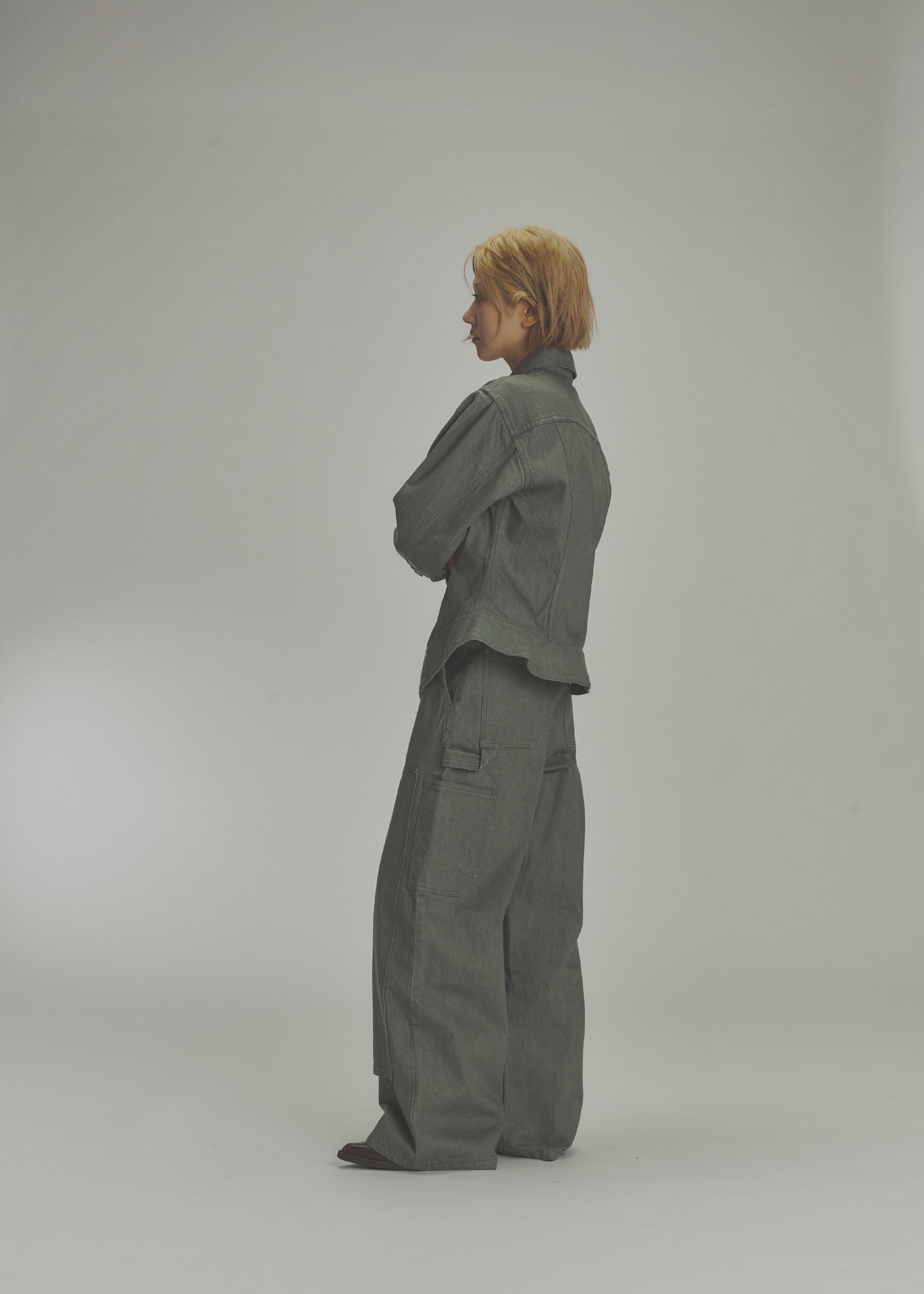 "SULPHUR ROPE DYEING  SCULPTURE DENIM JACKET"