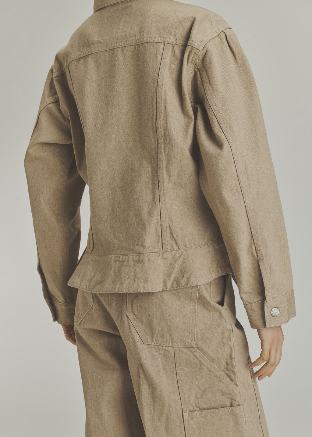 "SULPHUR ROPE DYEING  SCULPTURE DENIM JACKET"