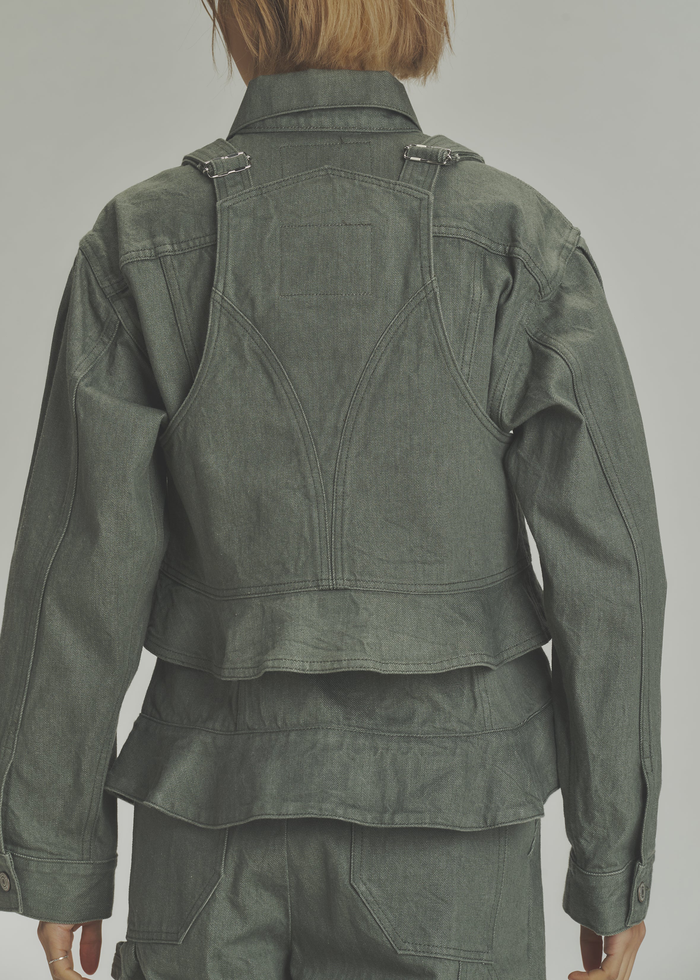 "SULPHUR ROPE DYEING BUSTIER"