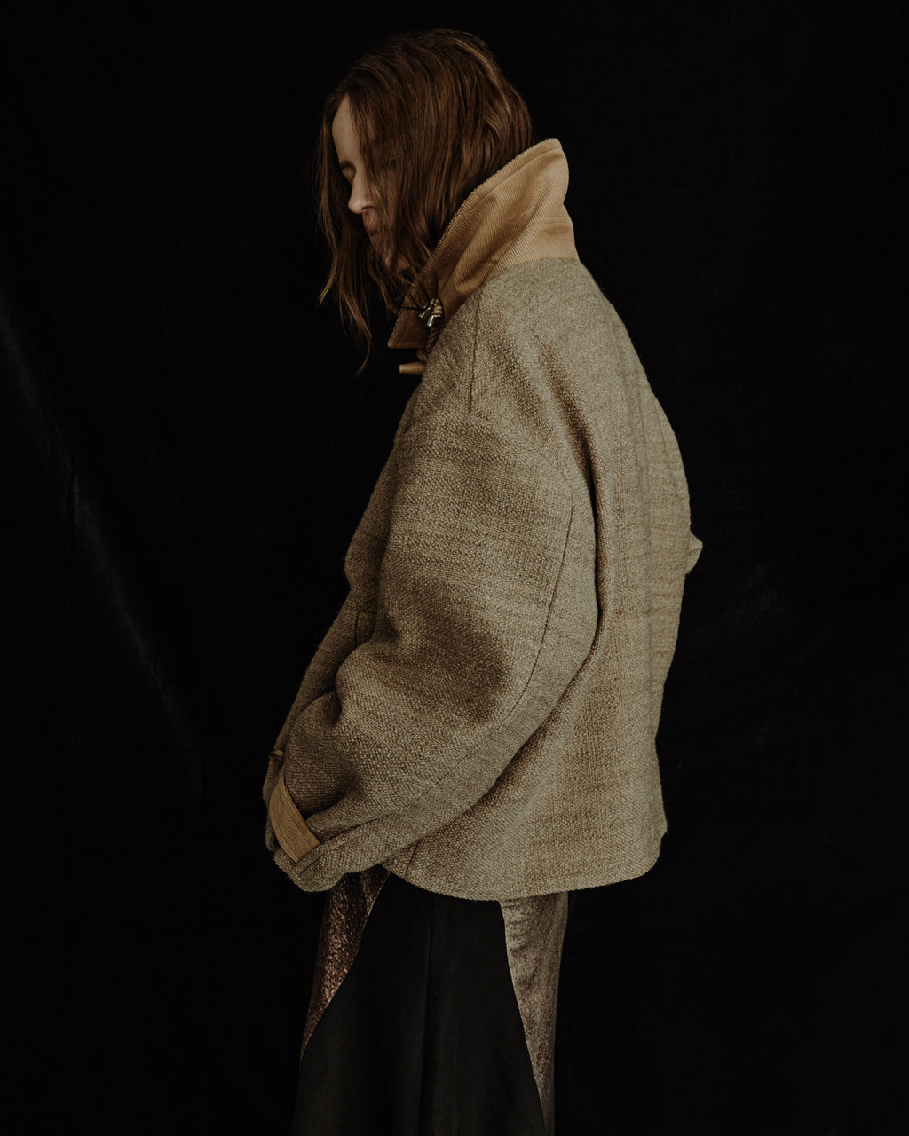 "THOUSAND TWEED DOUBLE COAT"