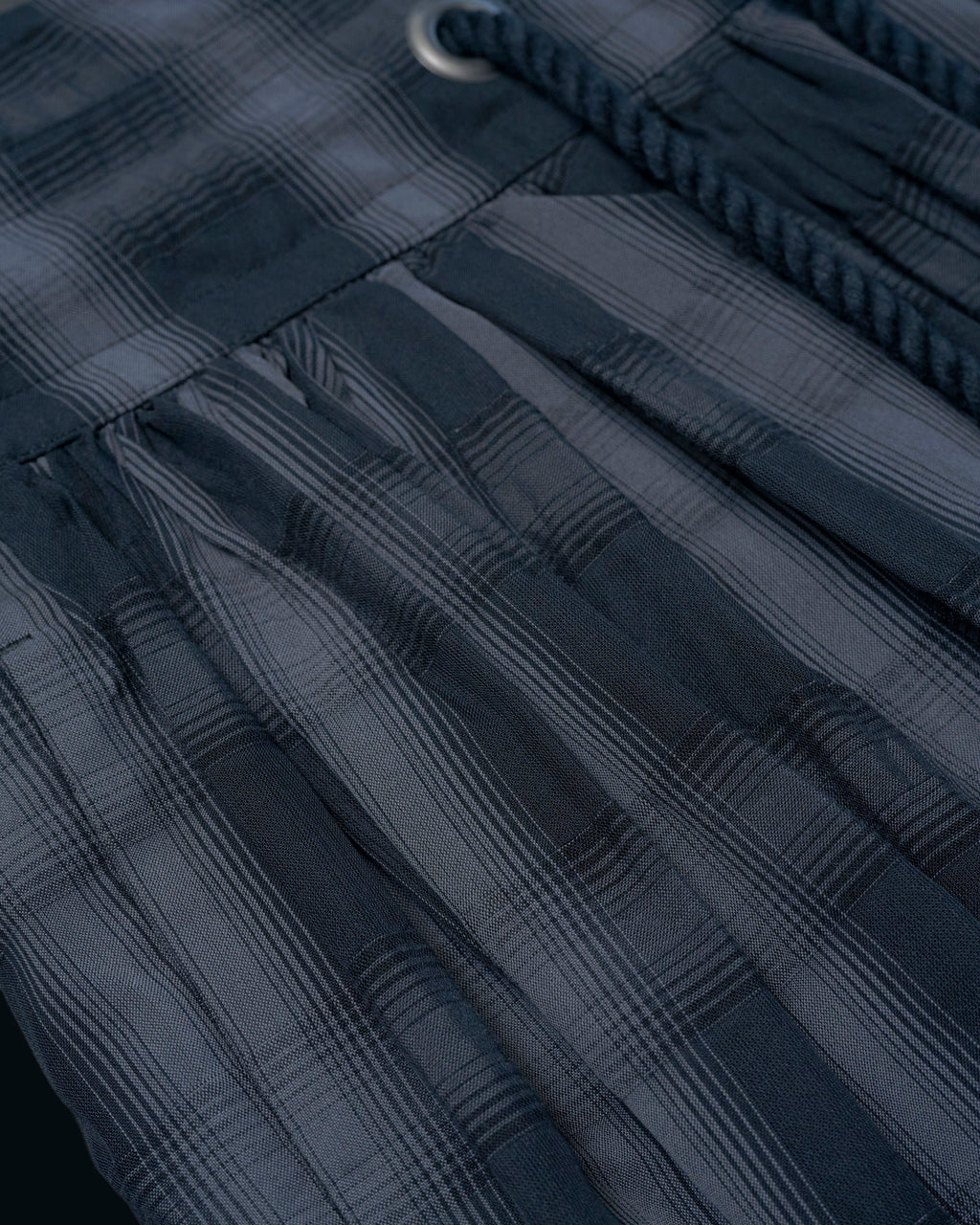 【27S/S PRE ODER】"UNSPOKEN CHECK GATHER PANTS "