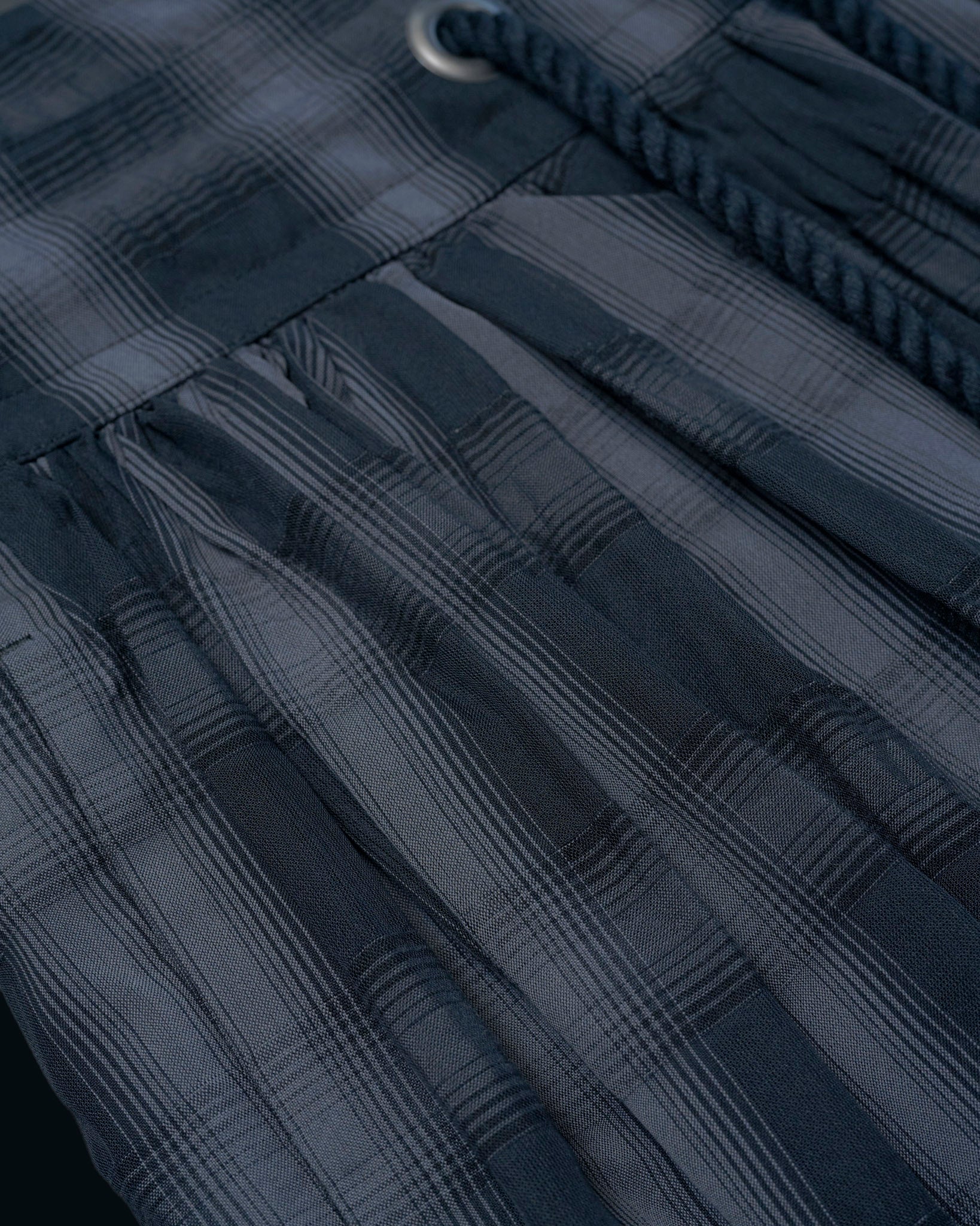 【27S/S PRE ODER】"UNSPOKEN CHECK GATHER PANTS "