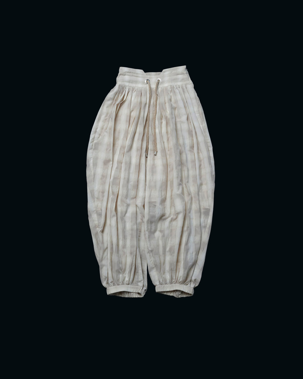 【27S/S PRE ODER】"UNSPOKEN CHECK GATHER PANTS "