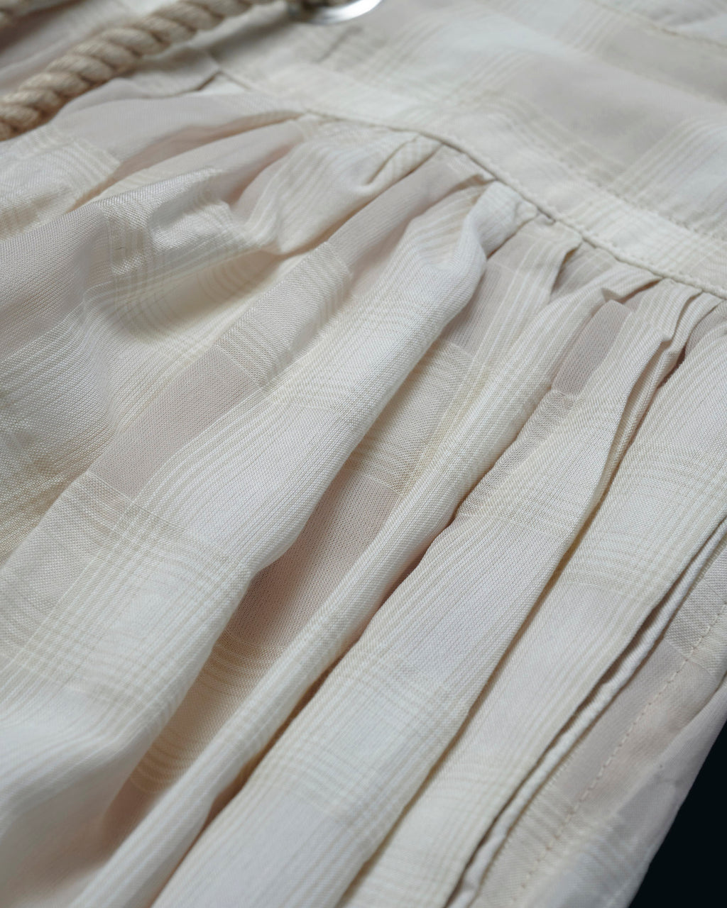 【27S/S PRE ODER】"UNSPOKEN CHECK GATHER PANTS "