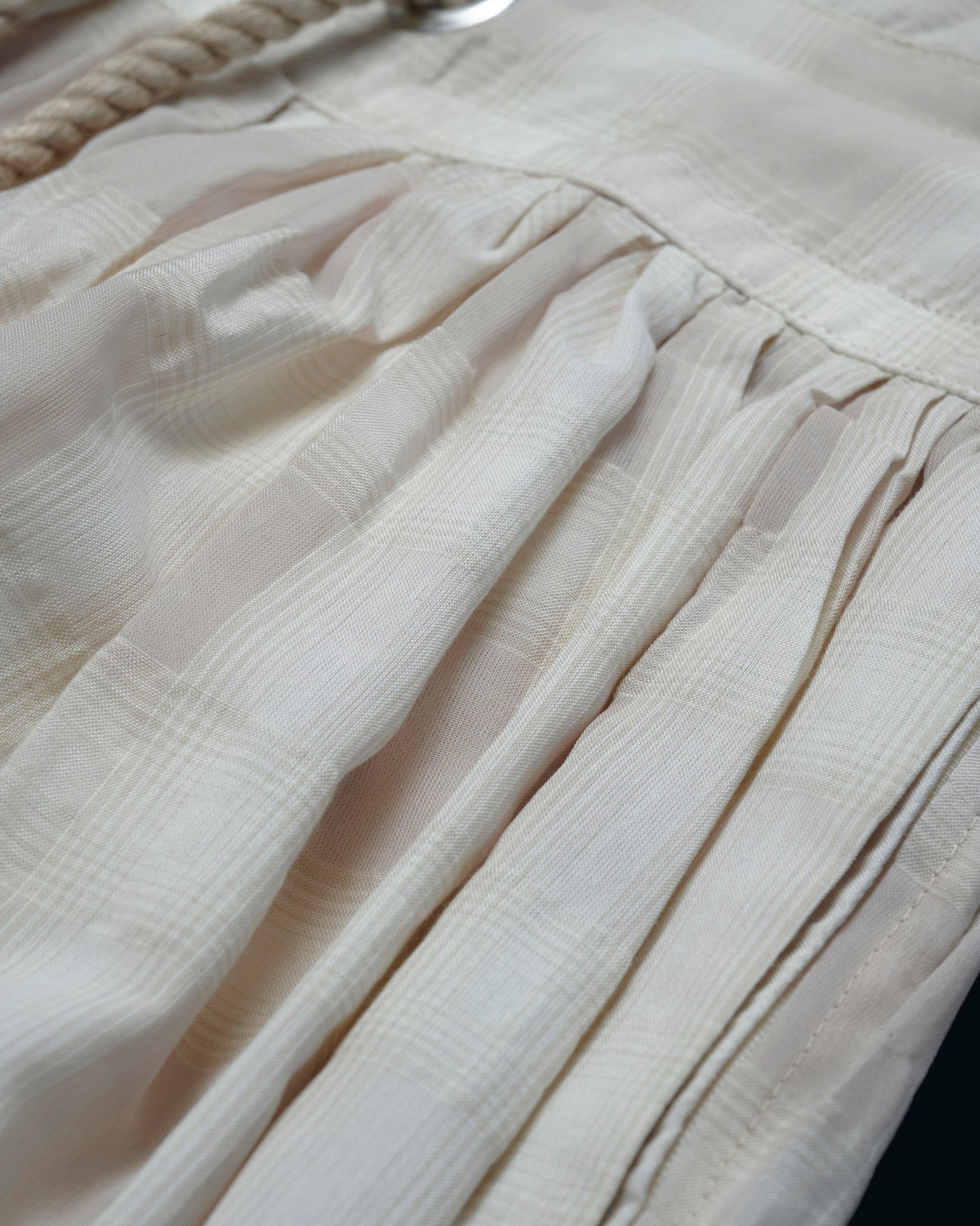 【27S/S PRE ODER】"UNSPOKEN CHECK GATHER PANTS "