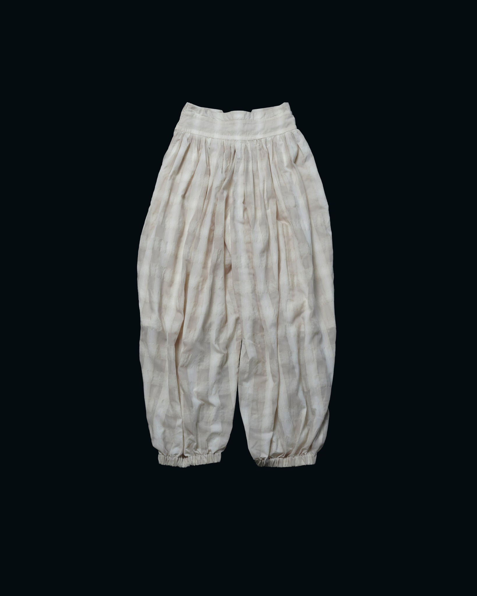 【27S/S PRE ODER】"UNSPOKEN CHECK GATHER PANTS "