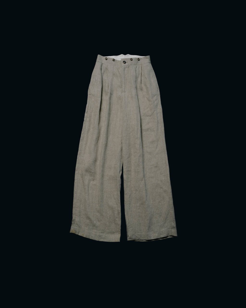 【27S/S PRE ODER】"BURLAP LINEN SLACKS"