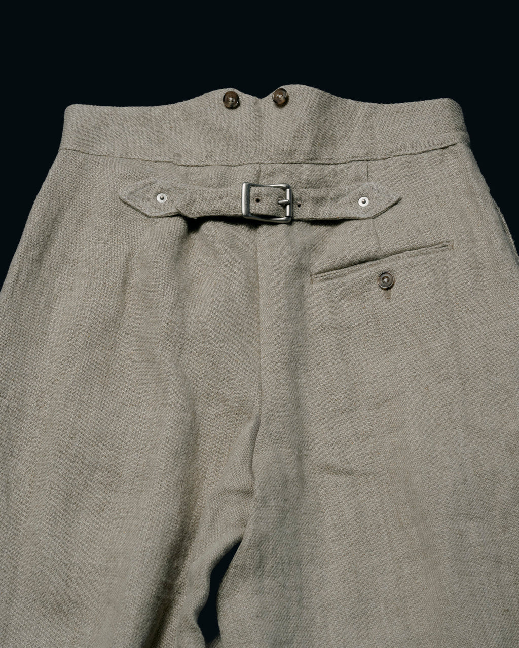 【27S/S PRE ODER】"BURLAP LINEN SLACKS"