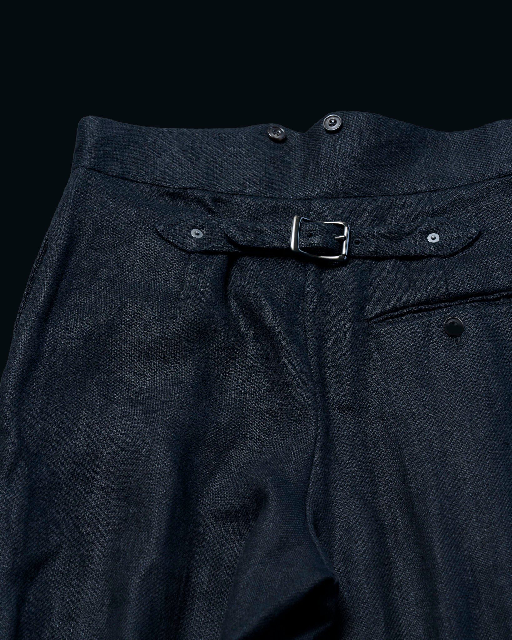 【27S/S PRE ODER】"BURLAP LINEN SLACKS"
