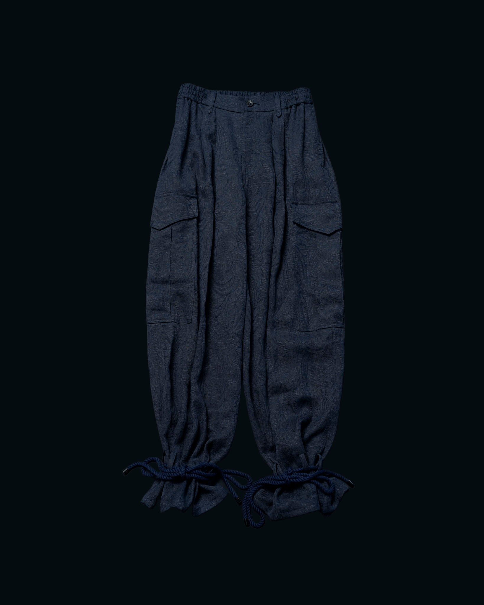 【27S/S PRE ODER】"PAISLEY JAQUARD CARGO PANTS"