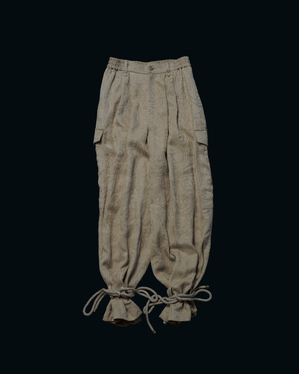 【27S/S PRE ODER】"PAISLEY JAQUARD CARGO PANTS"