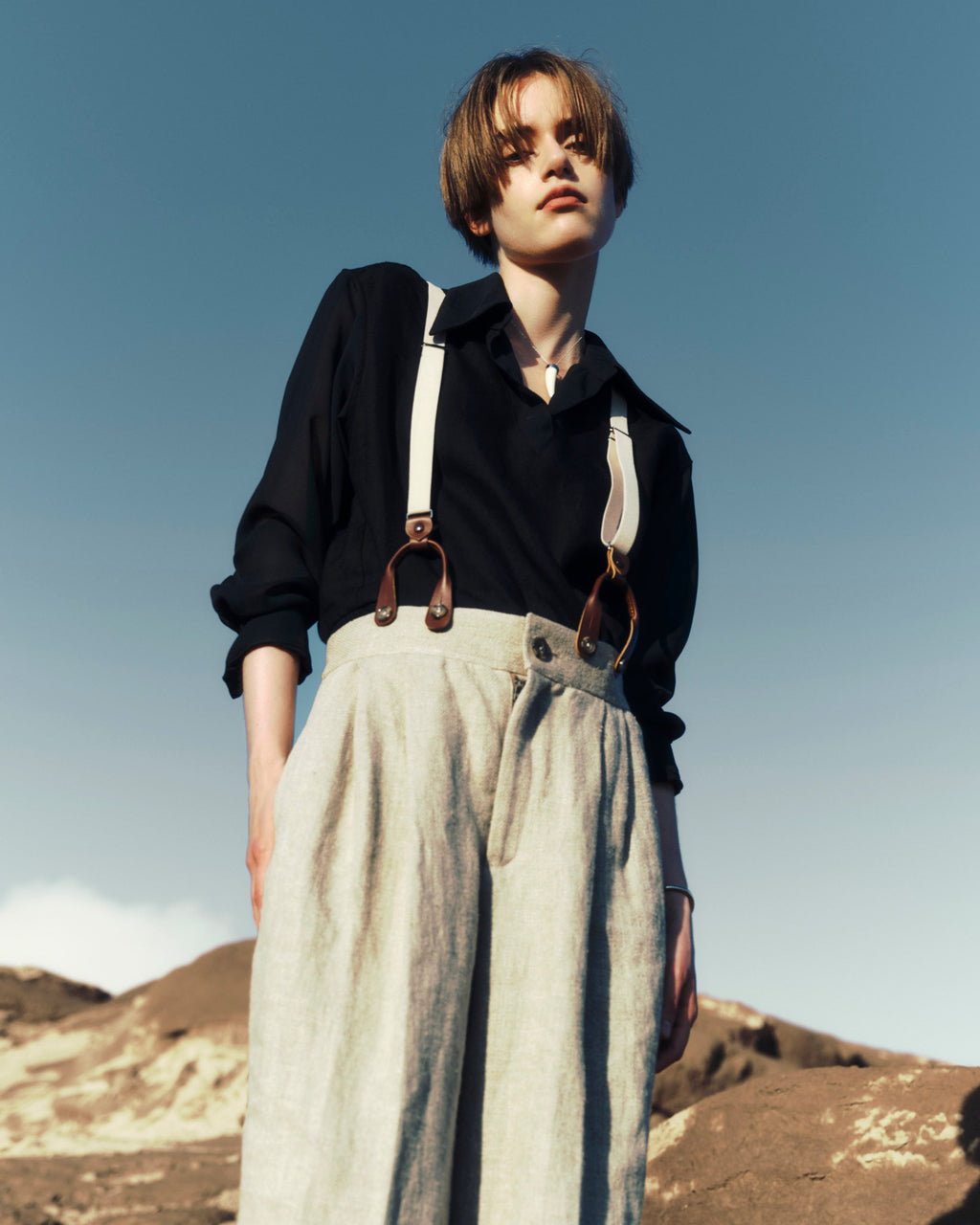 【27S/S PRE ODER】"BURLAP LINEN SLACKS"