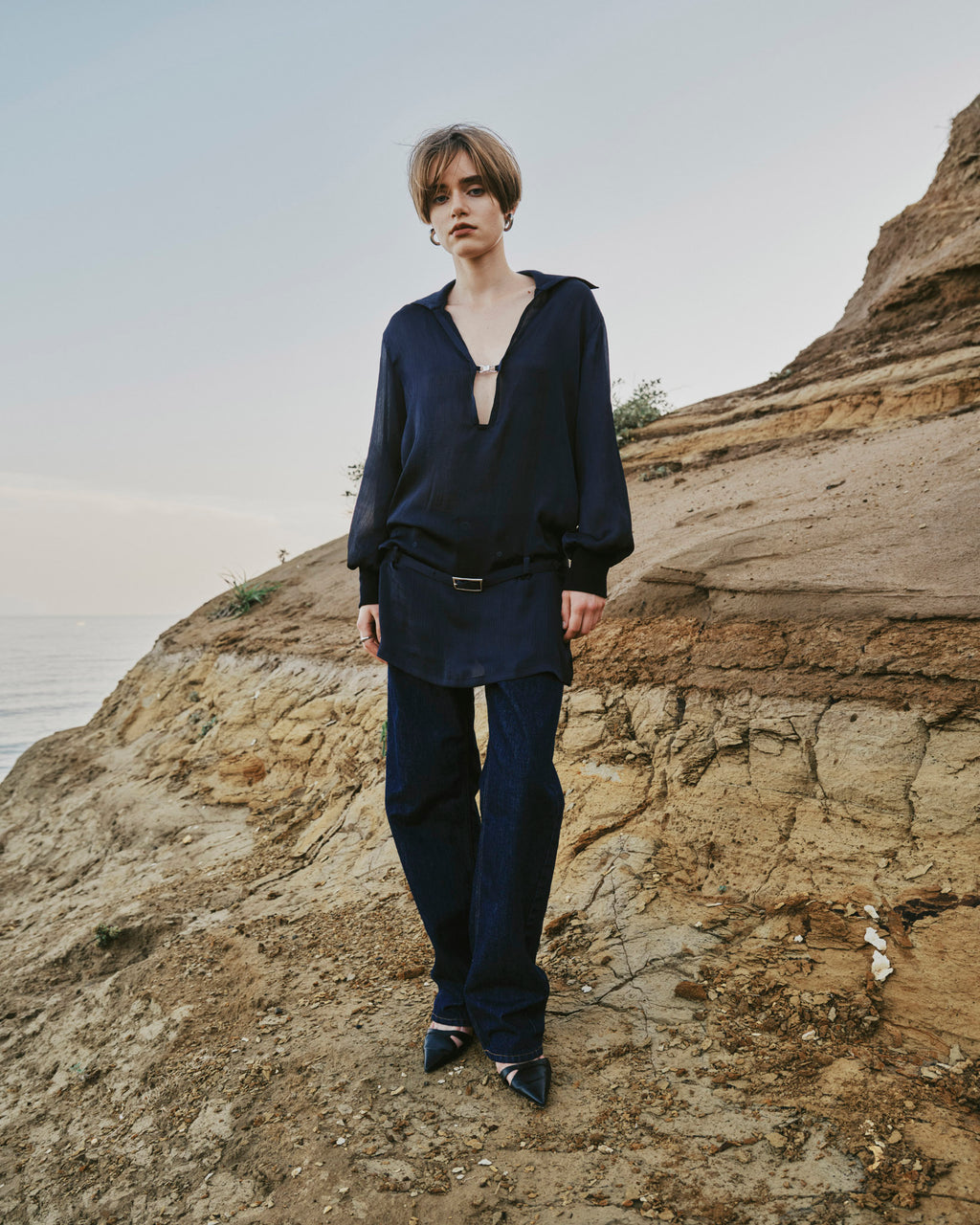 【27S/S PRE ODER】"AVIATION TUNIC TOP"